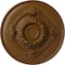 Ekena Millwork Monique Ceiling Medallion (Fits Canopies up to 3 3/4"), Hand-Painted Smokey Topaz, 13 3/4"OD x 1"P CM13MOSTF - alternate 1